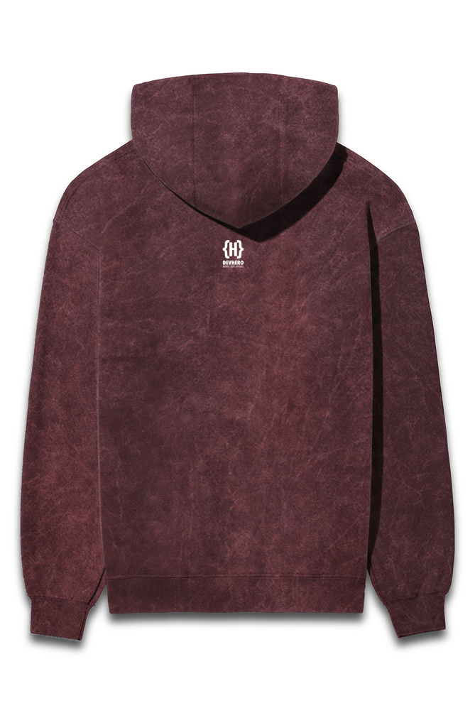 Just Code It - Effortless Style in a Coding Geek Hoodie by DevHero | Acid Wash Hoodie