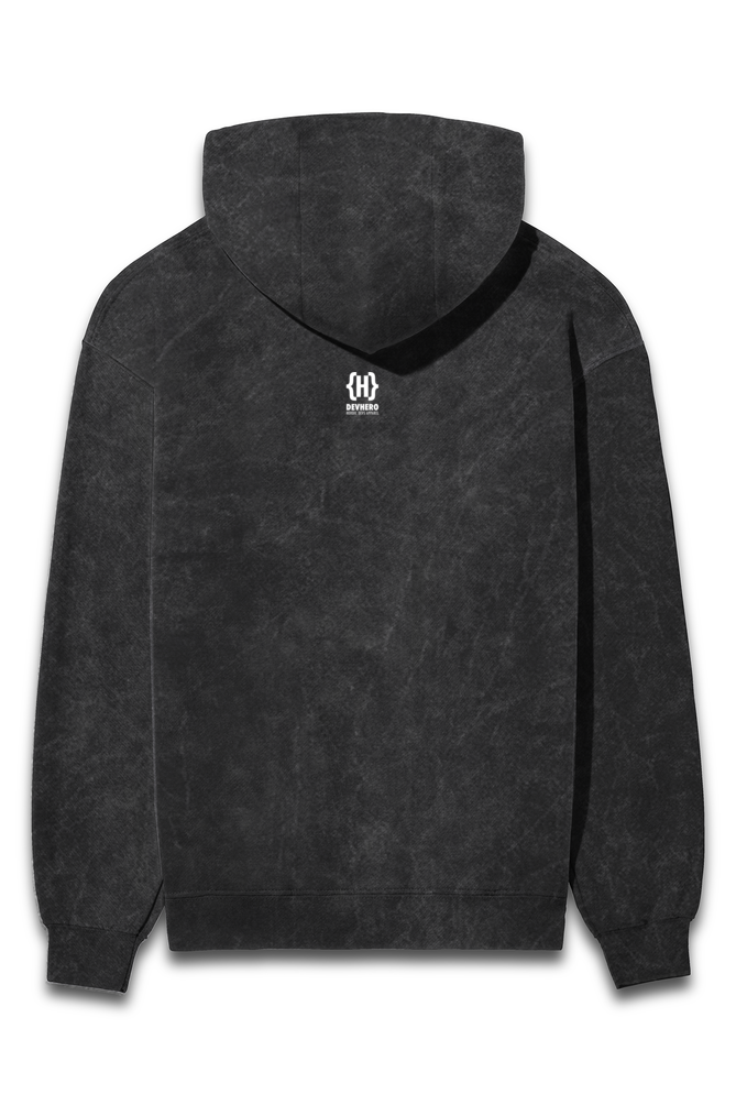 Undefined Acid Wash Hoodie - Iconic Coding Geek Hoodie by DevHero